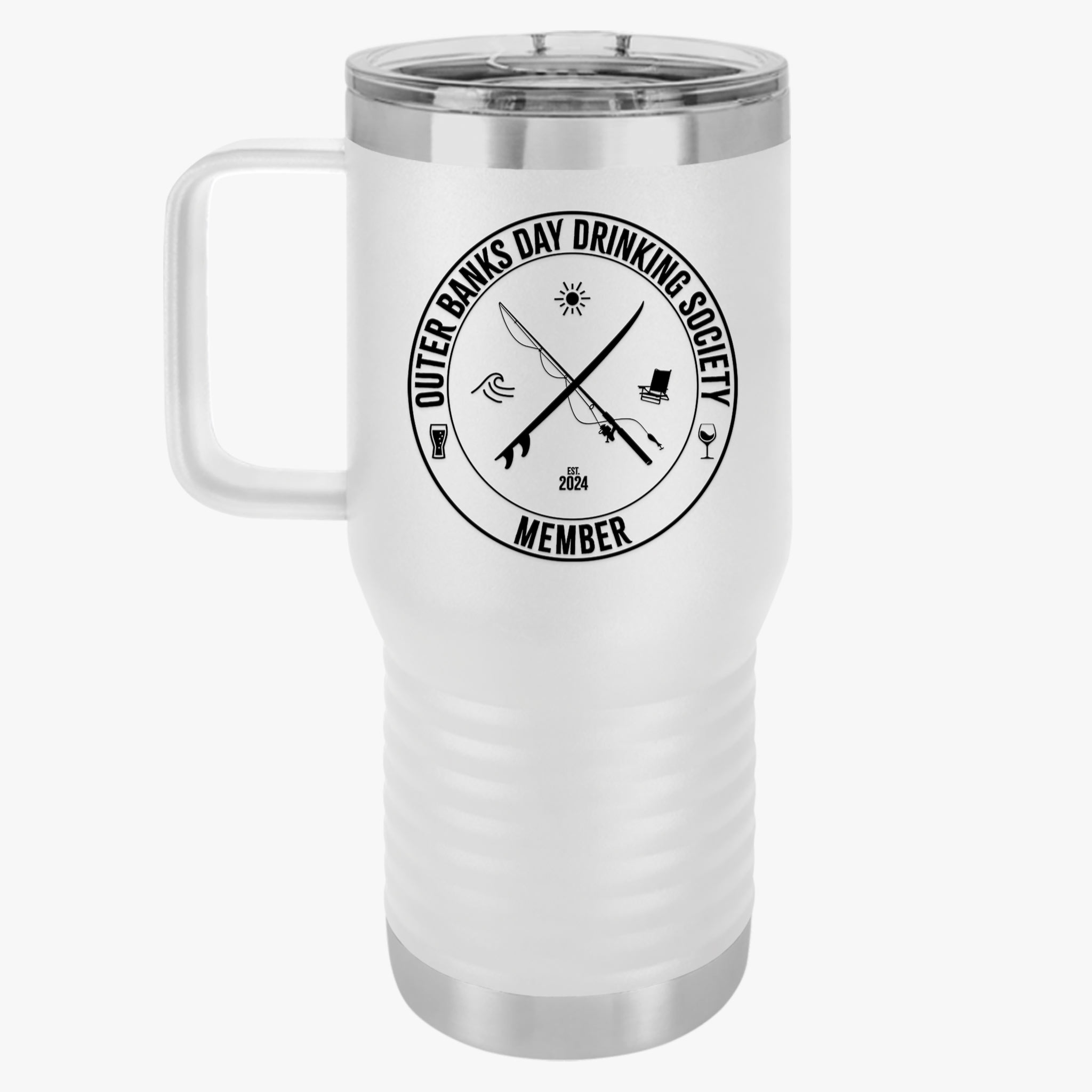 Outer Banks Day Drinking Society Travel Mug