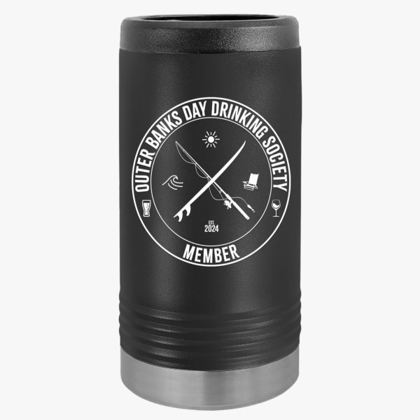 Outer Banks Day Drinking Society Skinny Can Holder