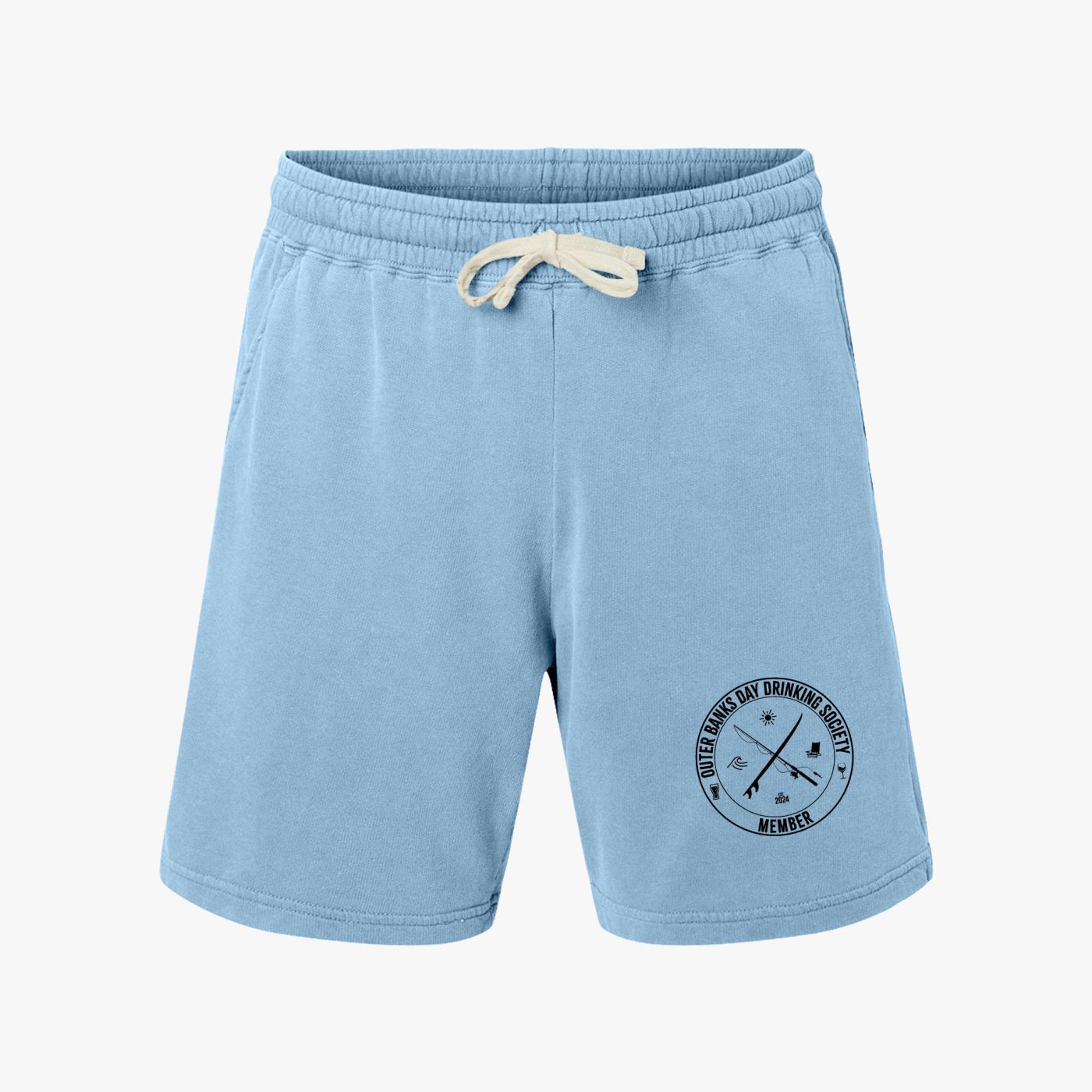 Outer Banks Day Drinking Society Unisex Fleece Shorts